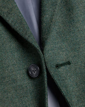 Wool Texture Twill Jacket Green