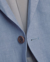 Veste En Lin Bleu Charron