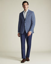 Wool Linen Silk Jacket Check