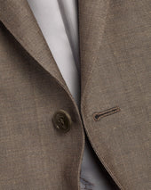 Herringbone Wool Linen Silk Jacket