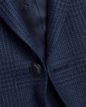 Wool Silk Jacket Ink Blue