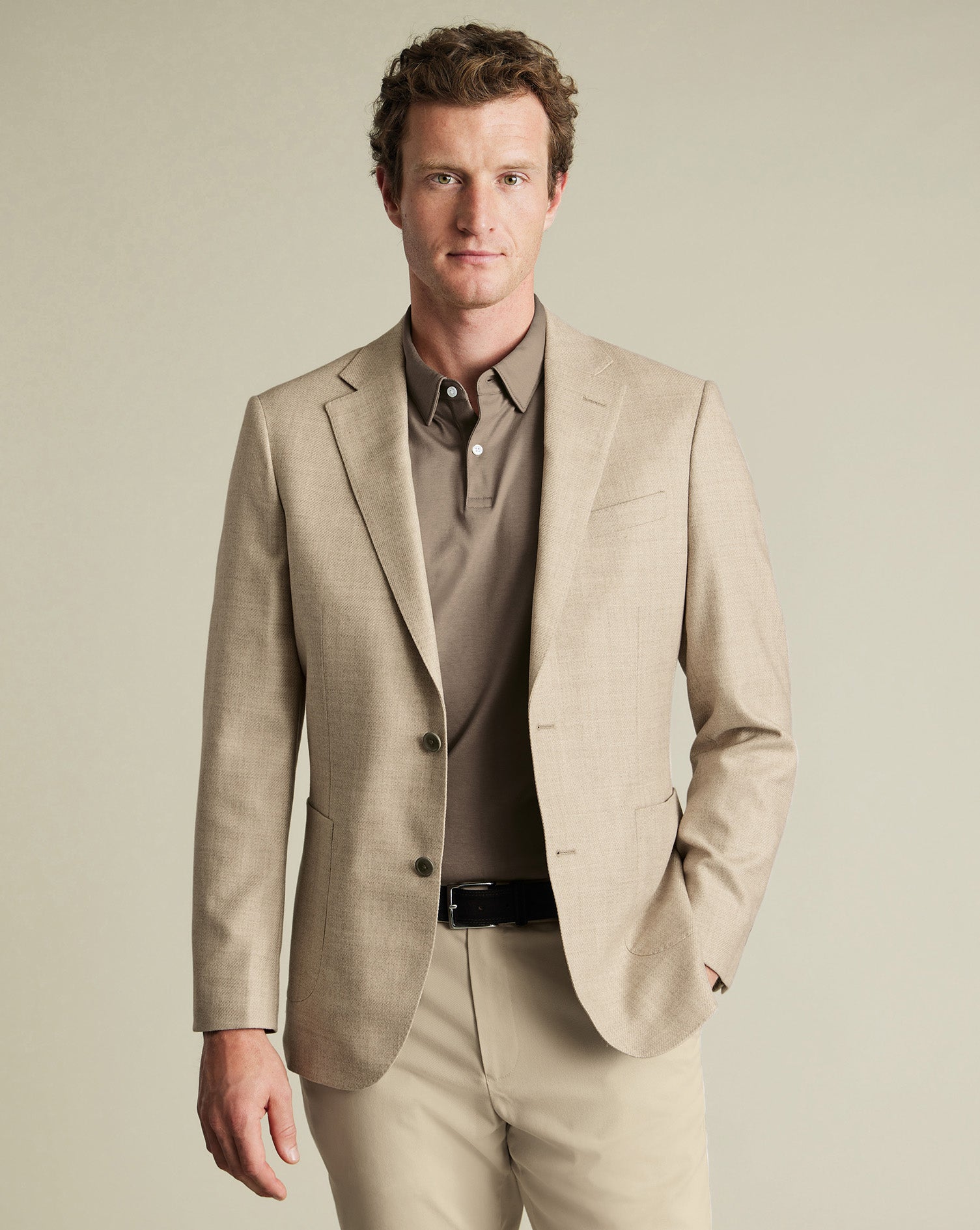 Wool Twill Silk Jacket