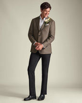 Wool Silk Jacket Mocha