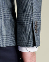 Wool Silk Check Jacket