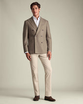 Double Breasted Wool Silk Jacket