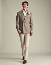 Double Breasted Wool Silk Jacket