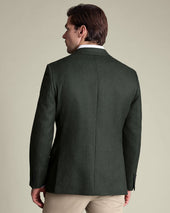 Wool Texture Jacket Green