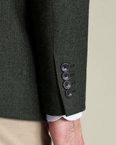 Wool Texture Jacket Green