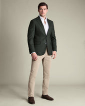 Wool Texture Jacket Green