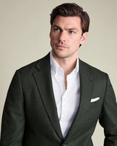 Wool Texture Jacket Green