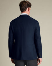 Wool Texture Jacket Ink Blue