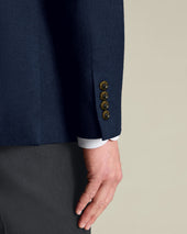 Wool Texture Jacket Ink Blue