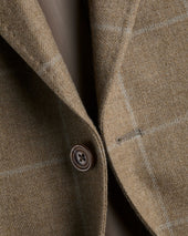 Wool Texture Check Jacket