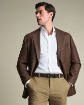 Wool Textured Jacket – Chocolate Brown
