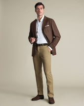 Wool Textured Jacket Brown