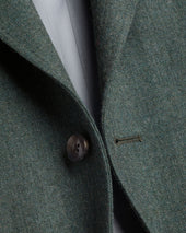 Wool Textured Jacket Green
