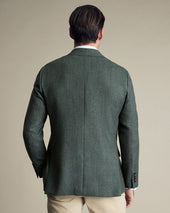 Wool Textured Jacket Green