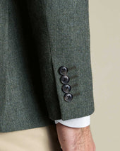 Lightweight Wool Texture Check Jacket