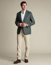Wool Textured Jacket Green