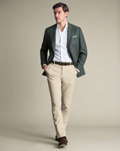 Wool Textured Jacket Green