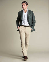 Lightweight Wool Texture Check Jacket