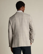 Wool Textured Check Jacket