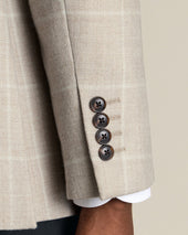 Wool Textured Check Jacket