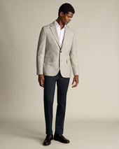 Wool Textured Check Jacket