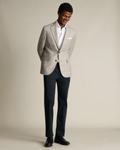 Wool Textured Check Jacket