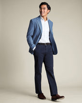 Wool Silk Jacket Blue
