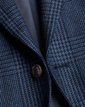 Wool Silk Check Jacket
