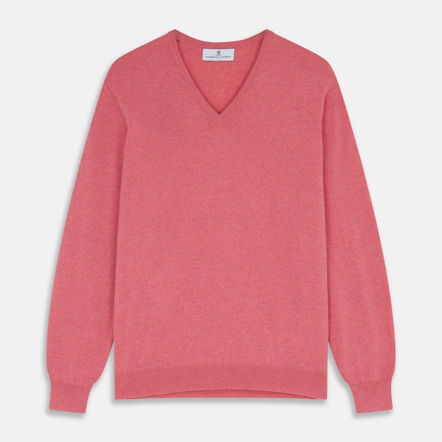 Pink Cashmere Paden V-Neck Jumper