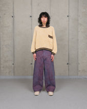 Document Pants Purple Canvas