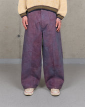 Document Pants Purple Canvas