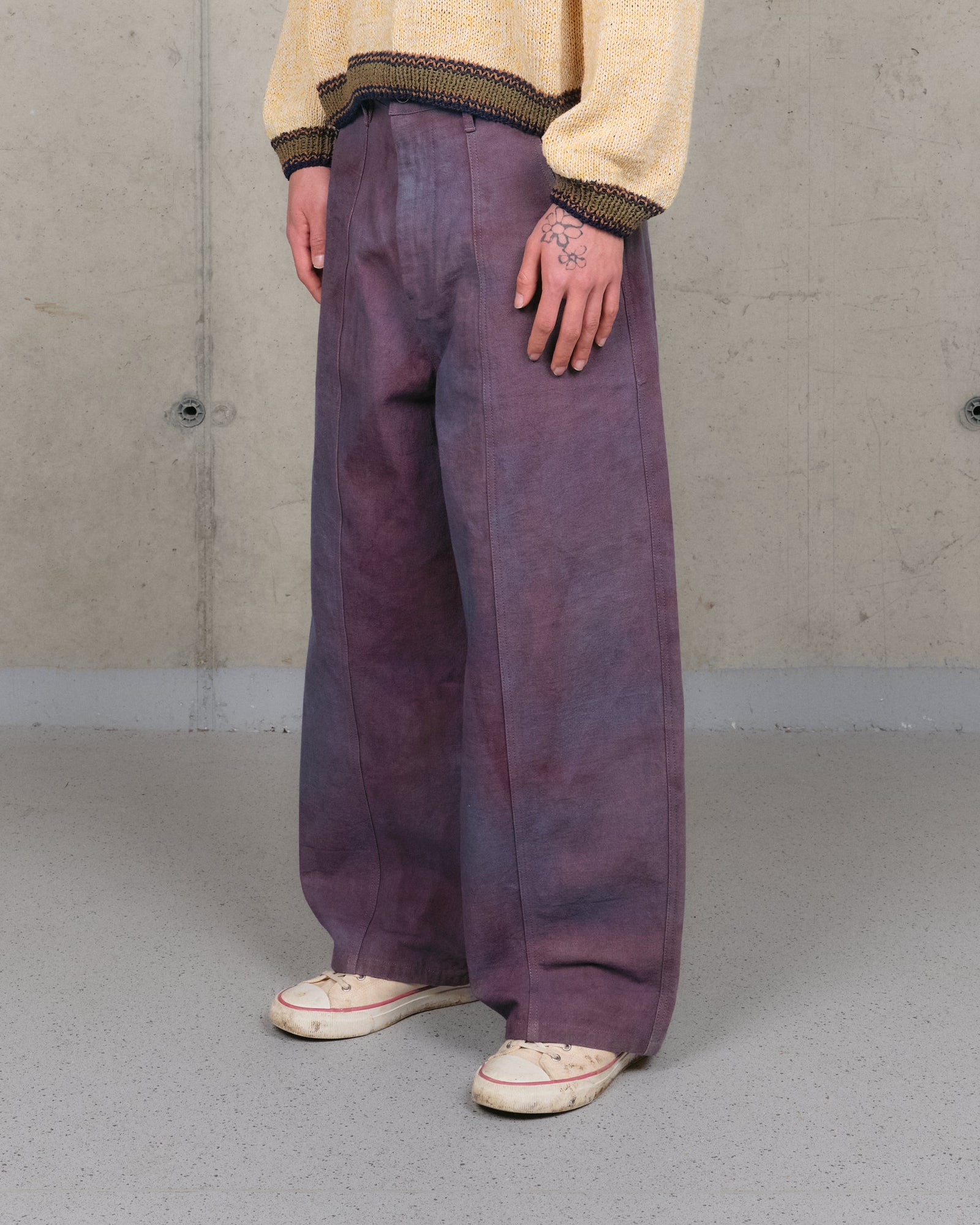 Document Pants Purple Canvas