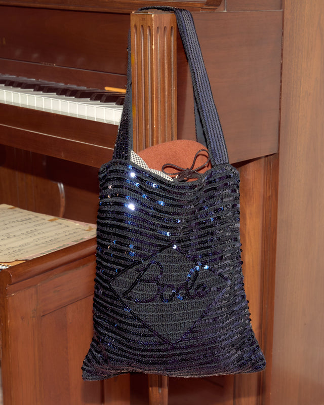 Sequin Spotlight Tote - Black