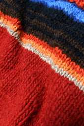 Serape Pullover Red