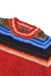 Serape Pullover Red