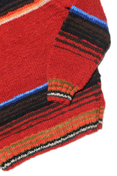 Serape Pullover Red