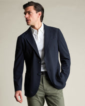 Seersucker Jacket - Navy
