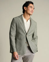 Linen Cotton Jacket - Sage Green
