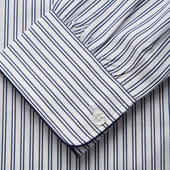 And Navy Striped Cotton Sussex Nightshirt