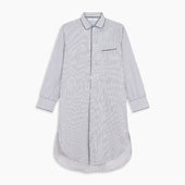 And Navy Striped Cotton Sussex Nightshirt