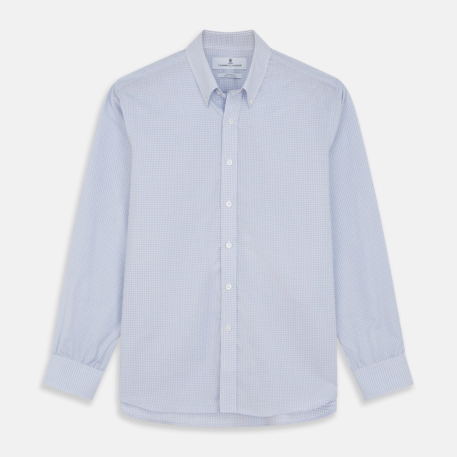 Pale Blue Multi Check Cashmerello Weekend Fit Hayne Shirt