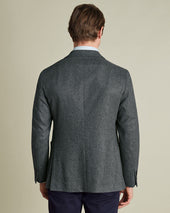 Unstructured Wool Jacket Grey