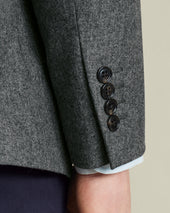 Unstructured Wool Jacket Grey