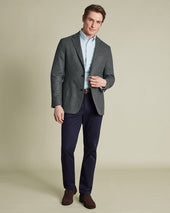 Unstructured Wool Jacket Grey