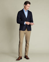 Unstructured Wool Twill Jacket