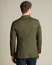 Cotton Stretch Jacket Dark Green