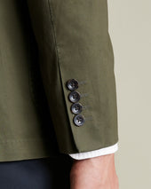 Cotton Stretch Jacket Dark Green